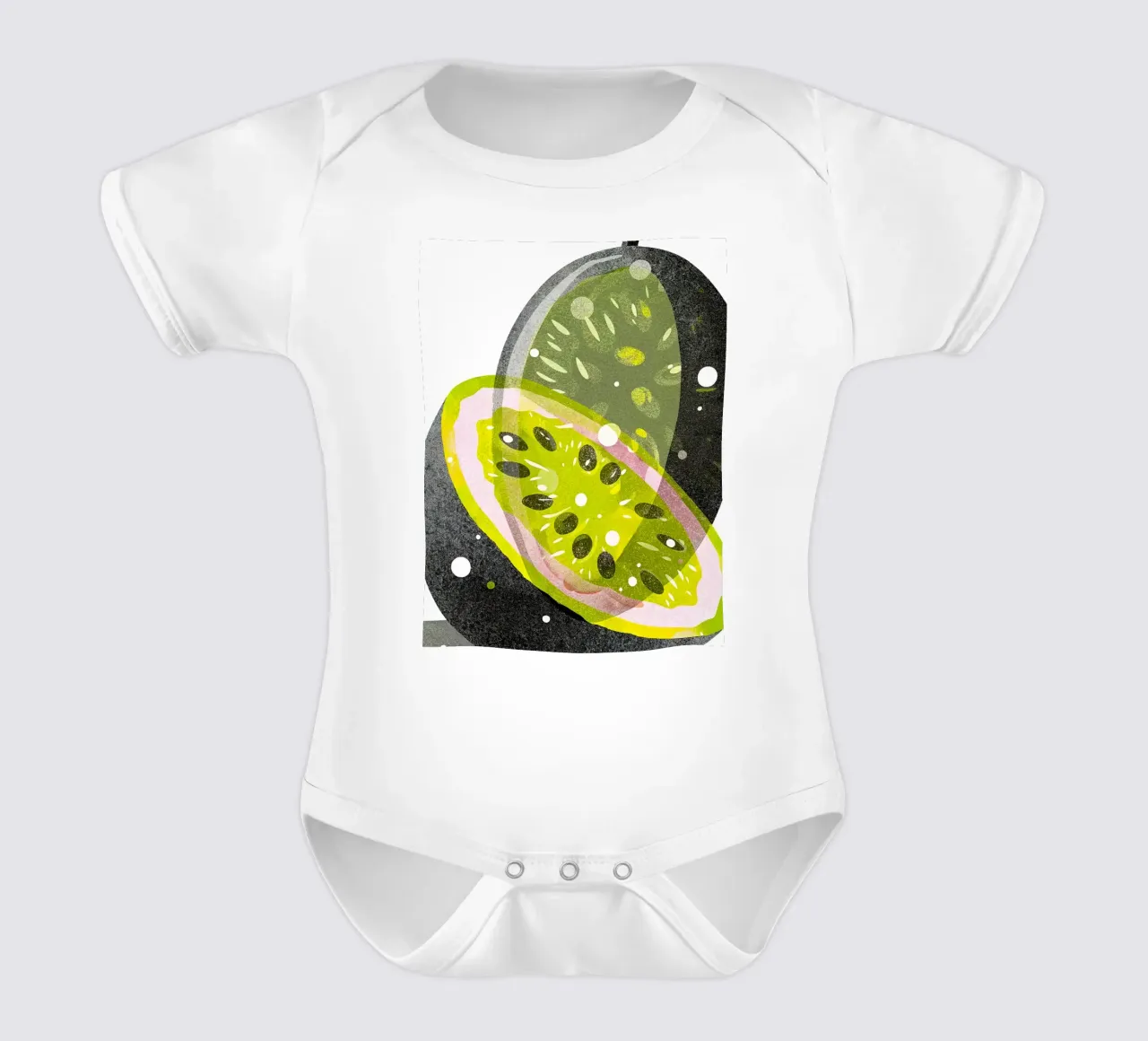 Kiwi body neonato maniche corte da Point and Art
