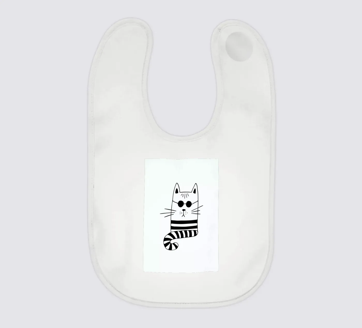 Cool Cat Babylätzchen von Little Flourishes