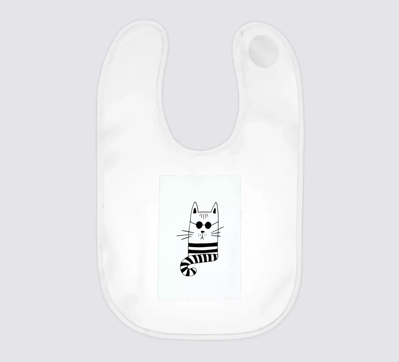 Cool Cat Babylätzchen von Little Flourishes
