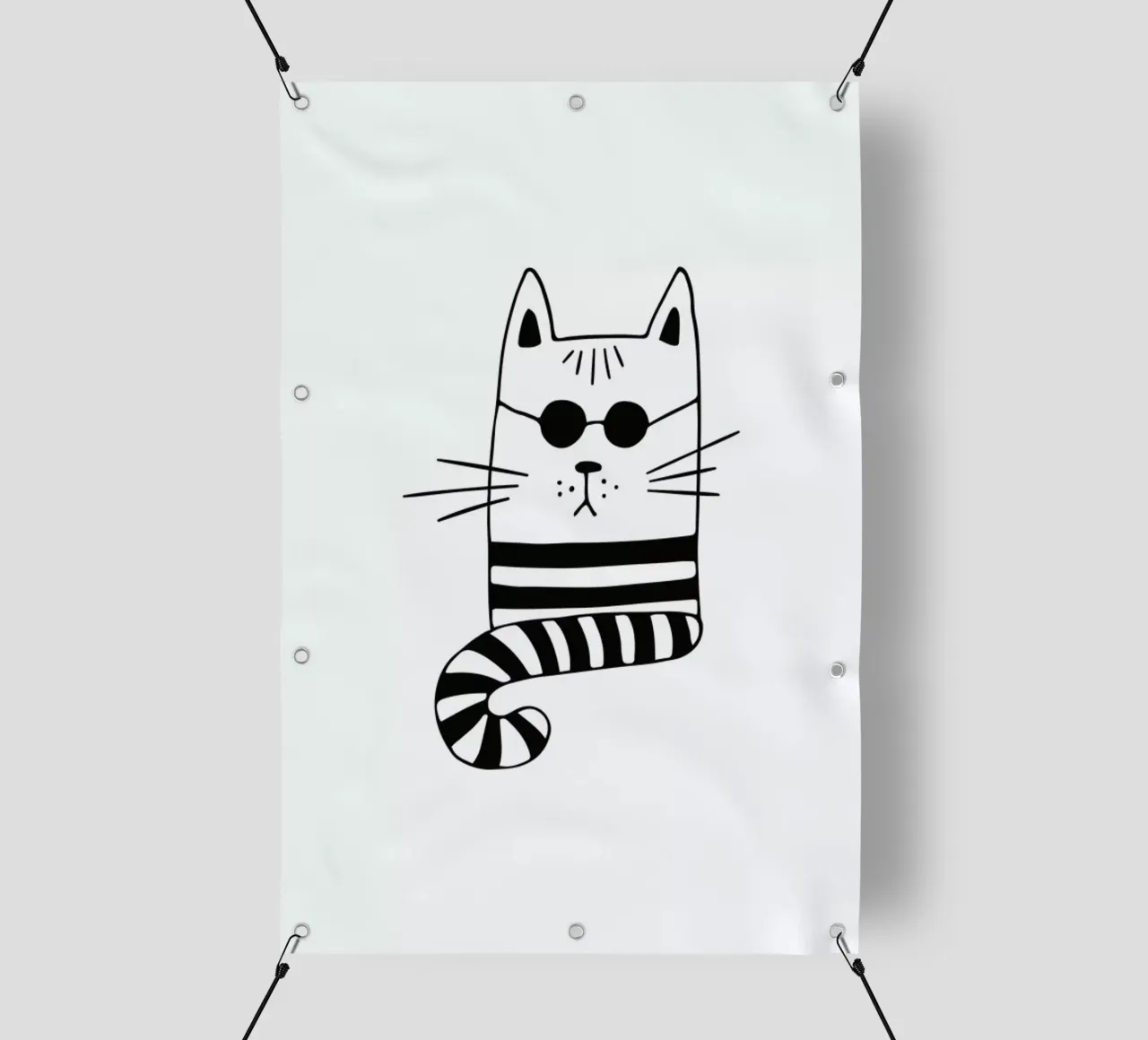 Cool Cat telo in pvc da Little Flourishes