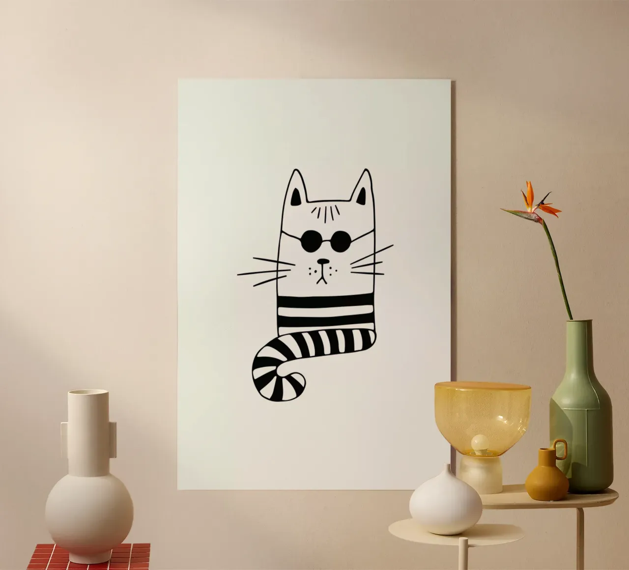 Cool Cat plexiglass da Little Flourishes