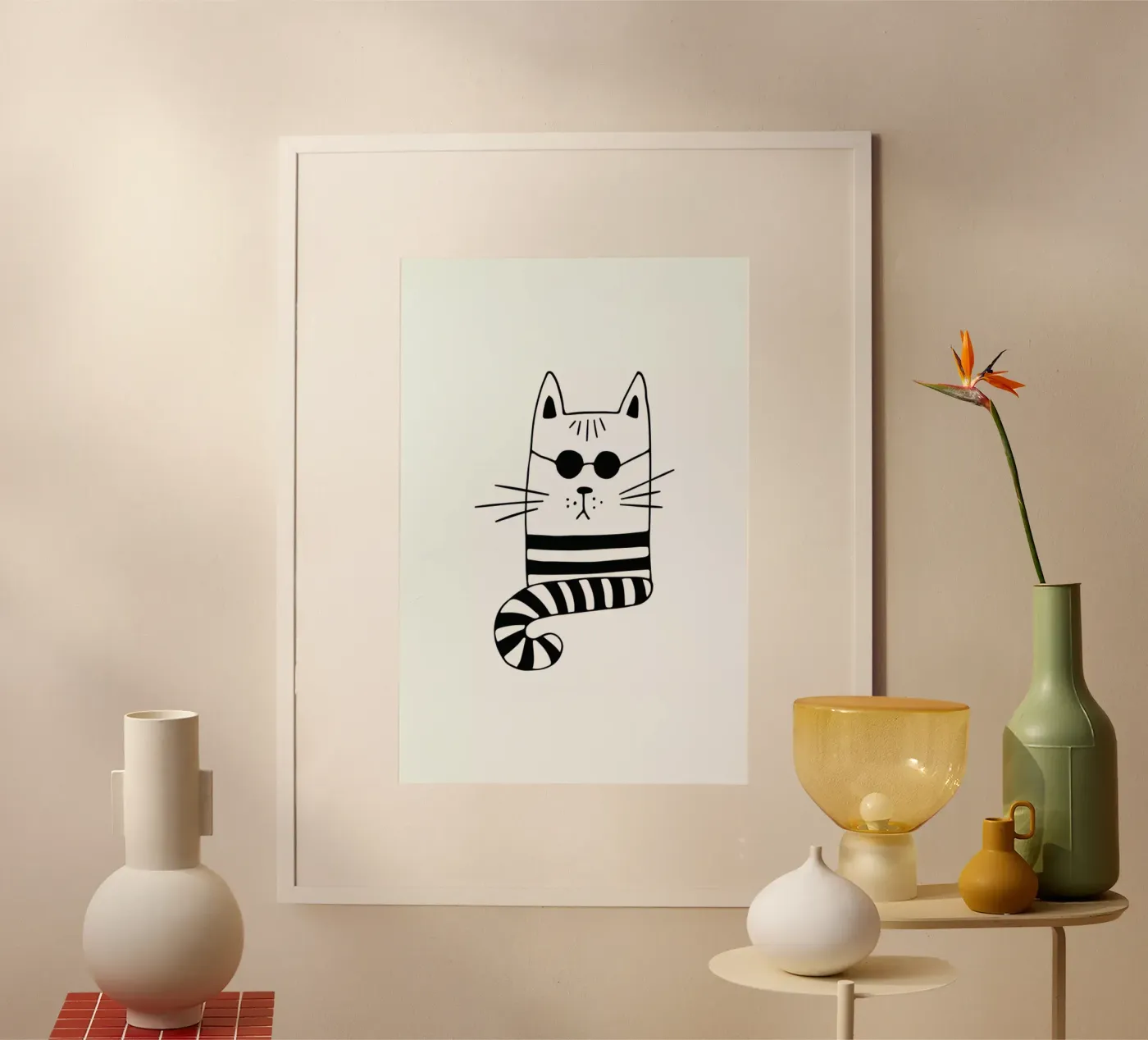 Cool Cat poster by Little Flourishes