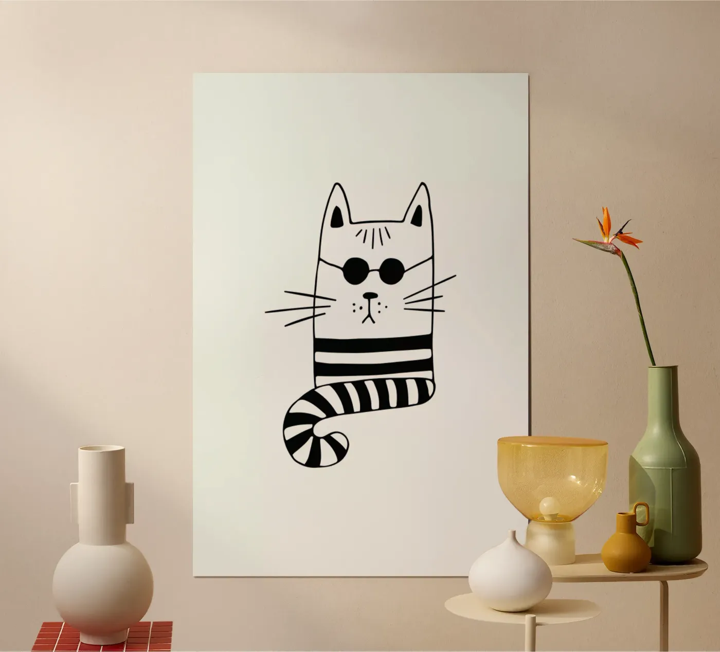 Cool Cat poster by Little Flourishes