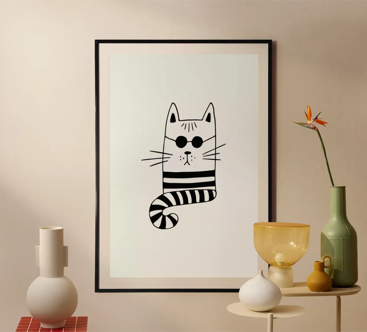 Cool Cat poster da Little Flourishes