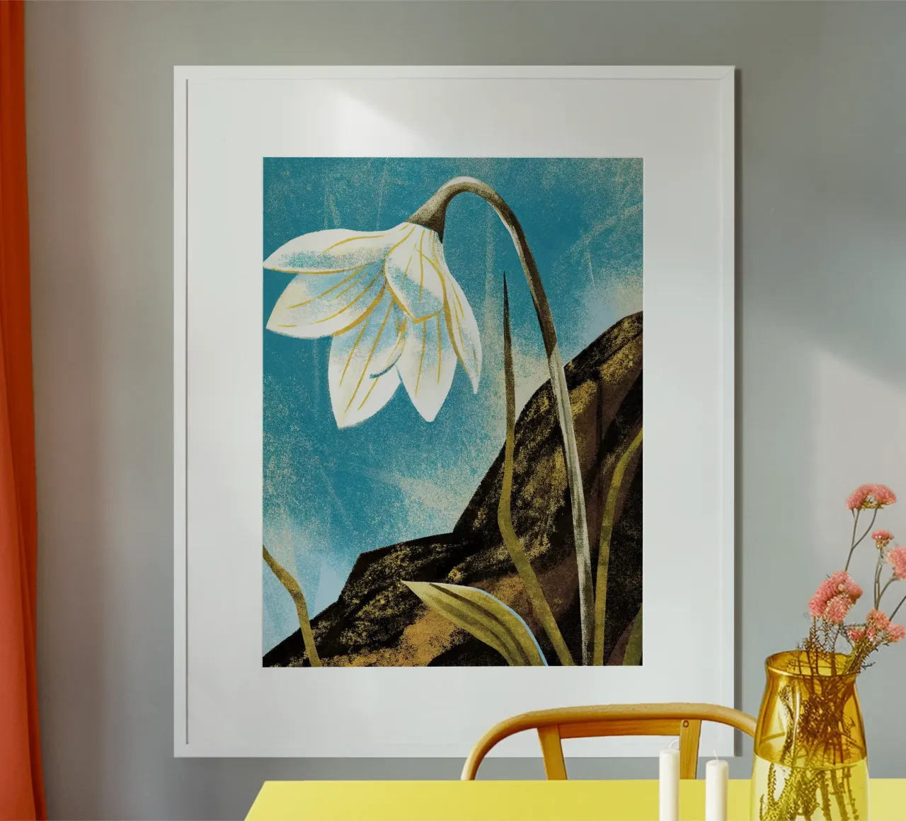 il fiore triste poster da 🎨 Point and Art