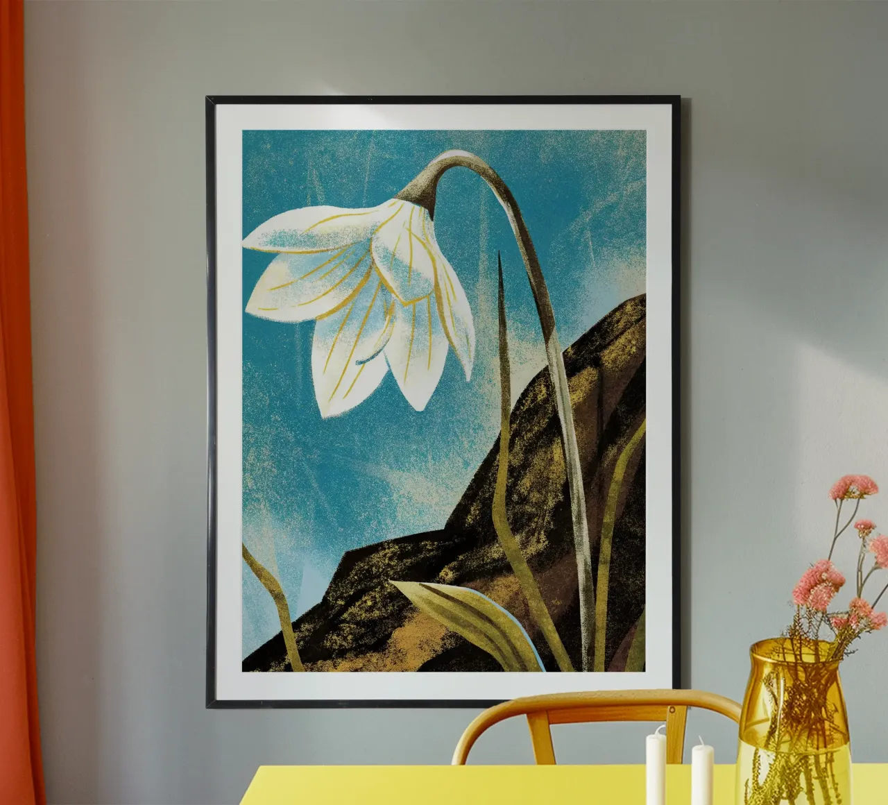 il fiore triste poster da 🎨 Point and Art