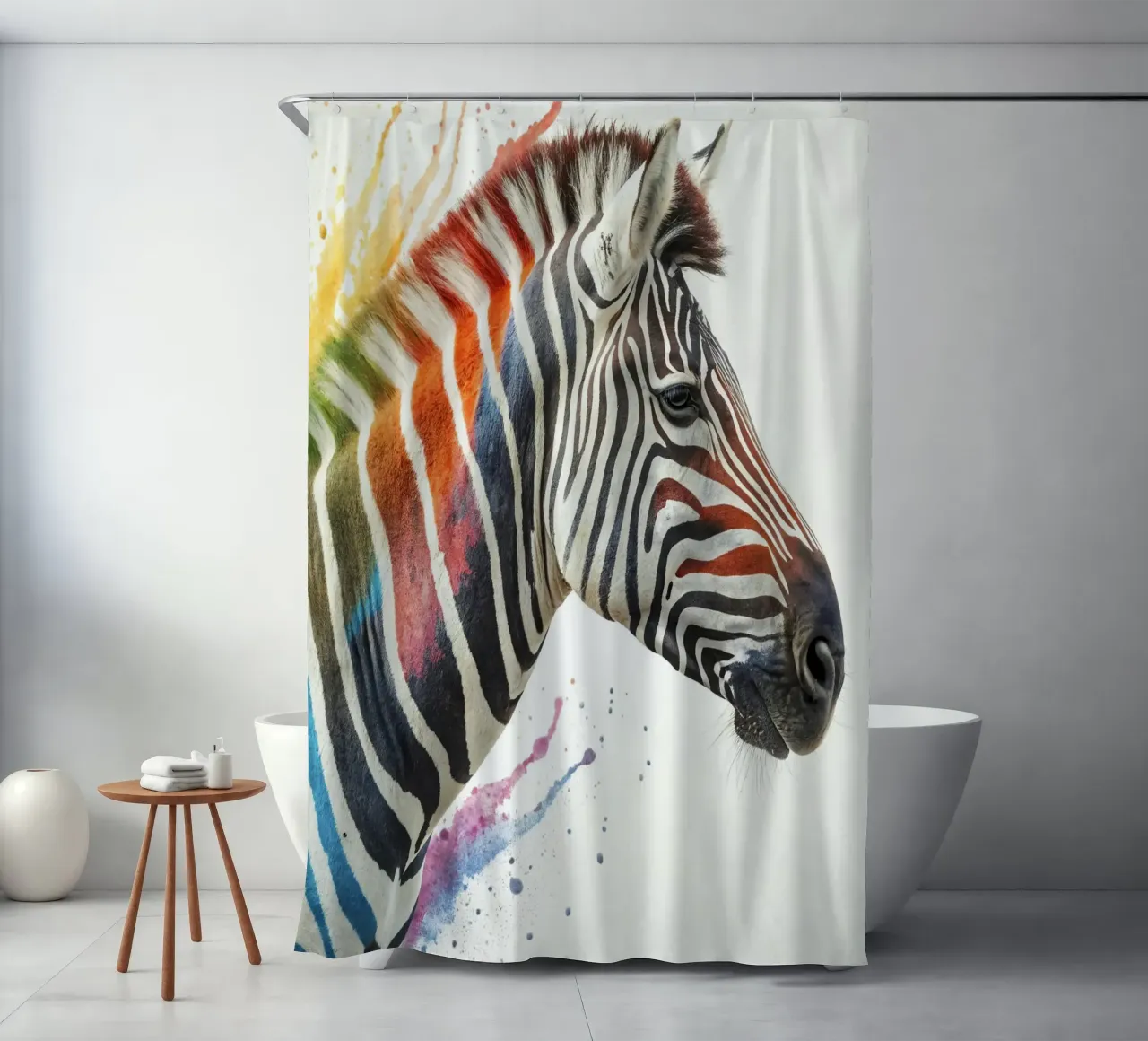 La zebra tenda da doccia da 🎁 ARTVI-SHOP