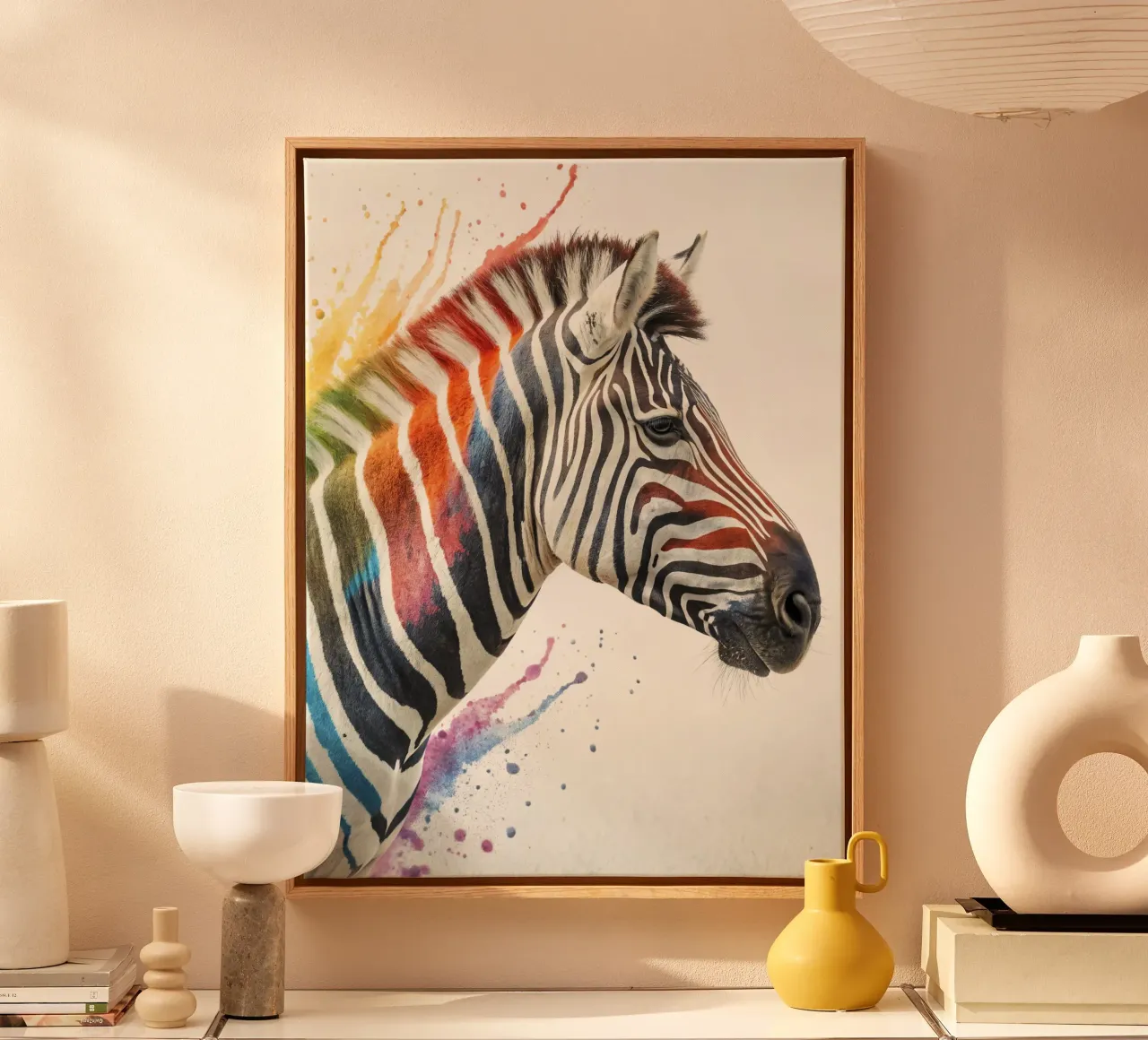 La zebra tela con Cornice a cassetta da 🎁 ARTVI-SHOP