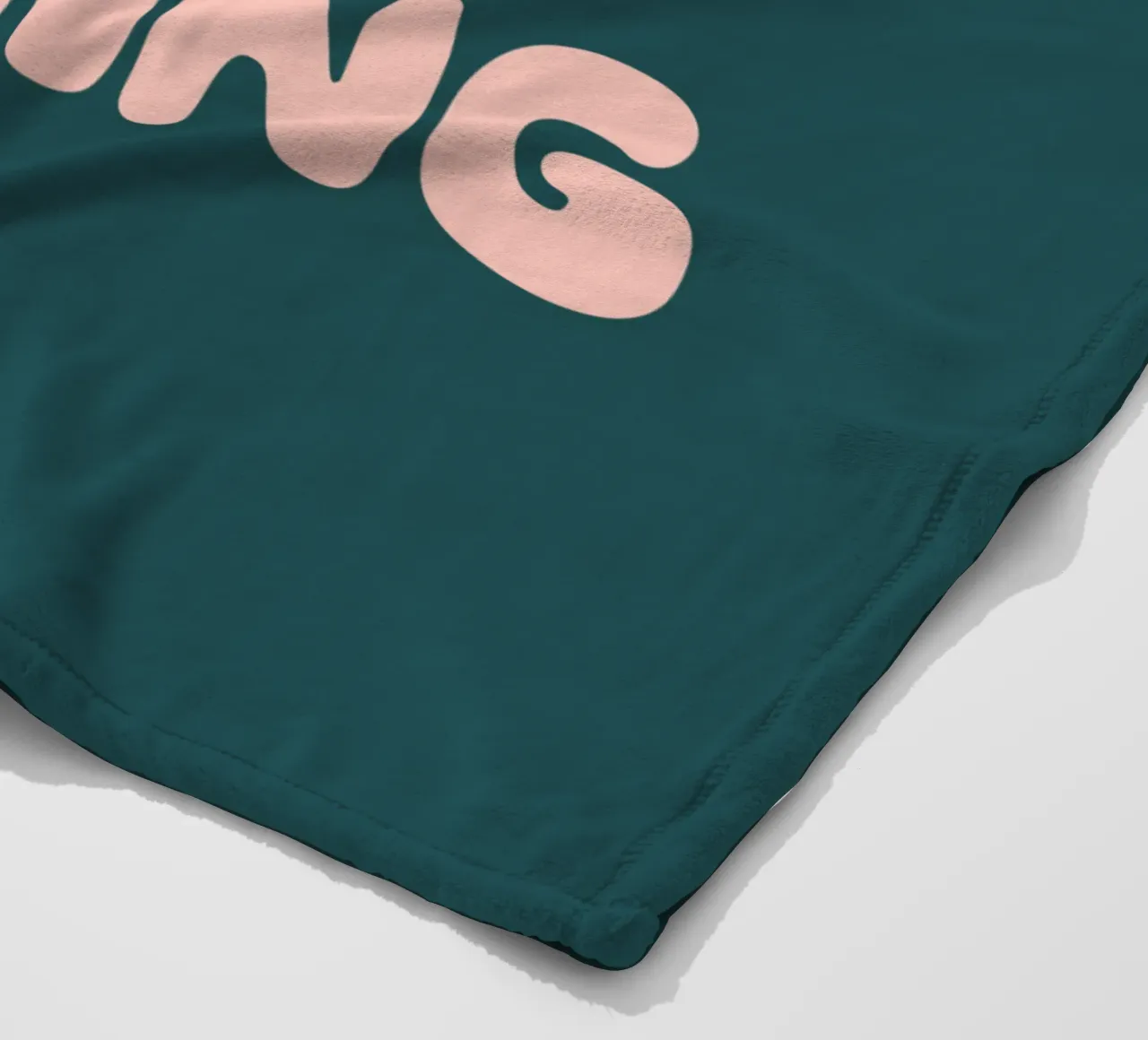 Good Things are Coming Optimistic Typography Print Green fleece blanket by THE MOTIVATED TYPE