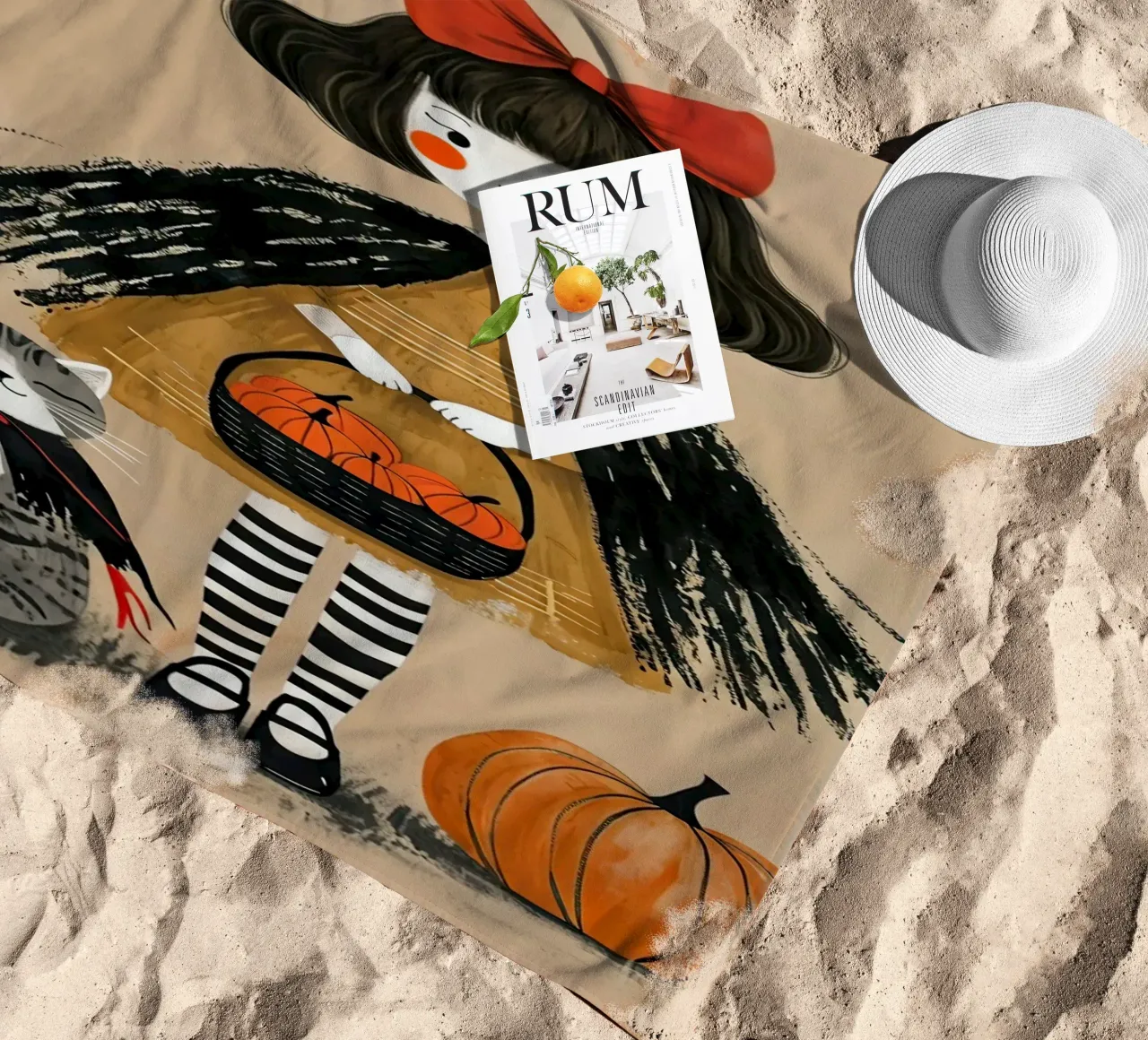 halloween beach towel by 🎁 ARTVI-SHOP