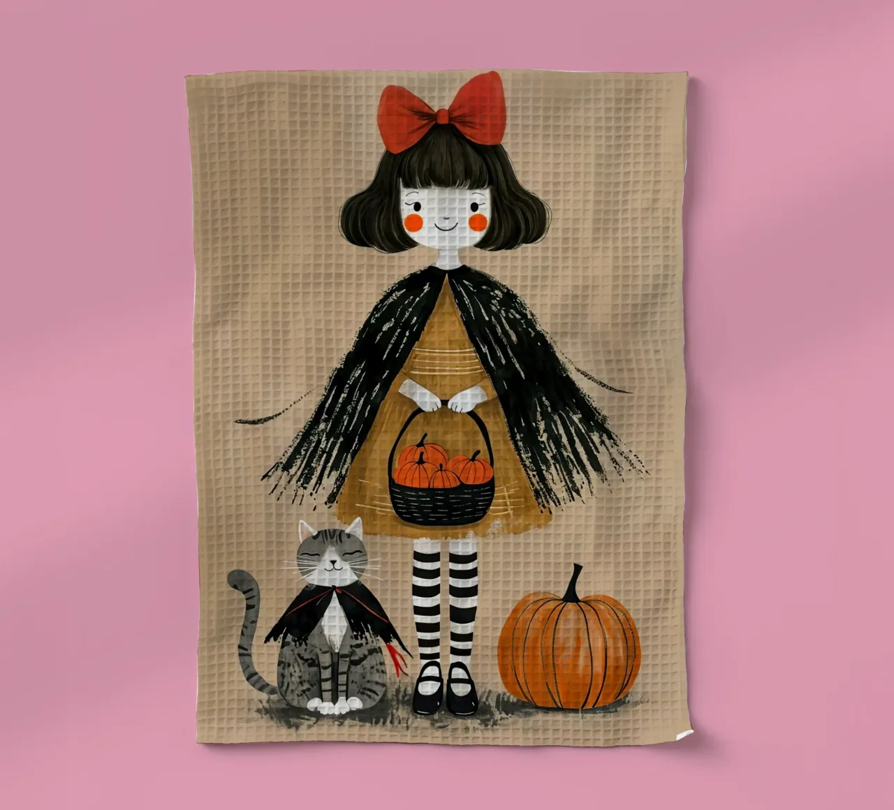 halloween tea towel by 🎁 ARTVI-SHOP