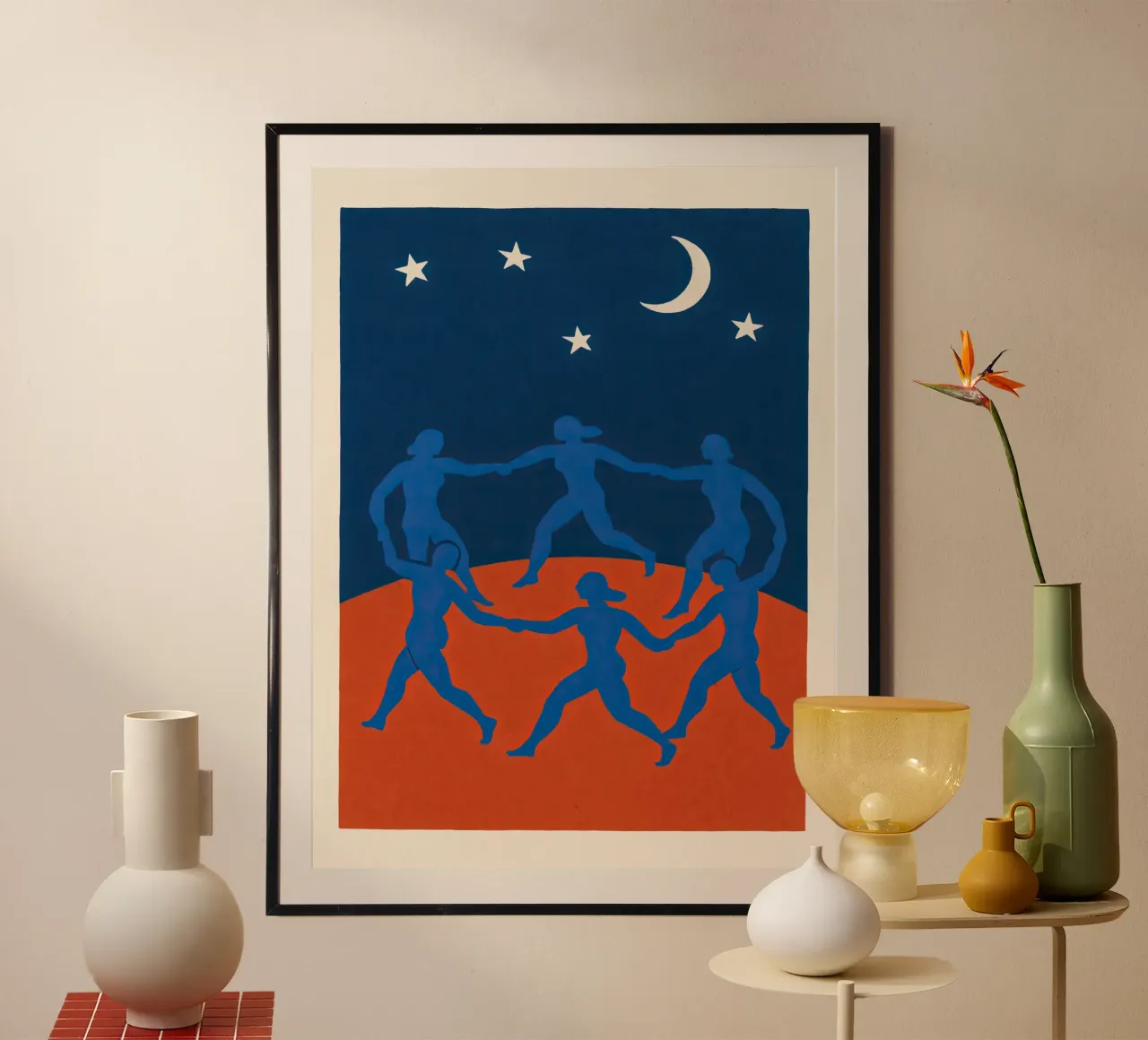 Twilight Dance poster con telaio in plastica da treechild