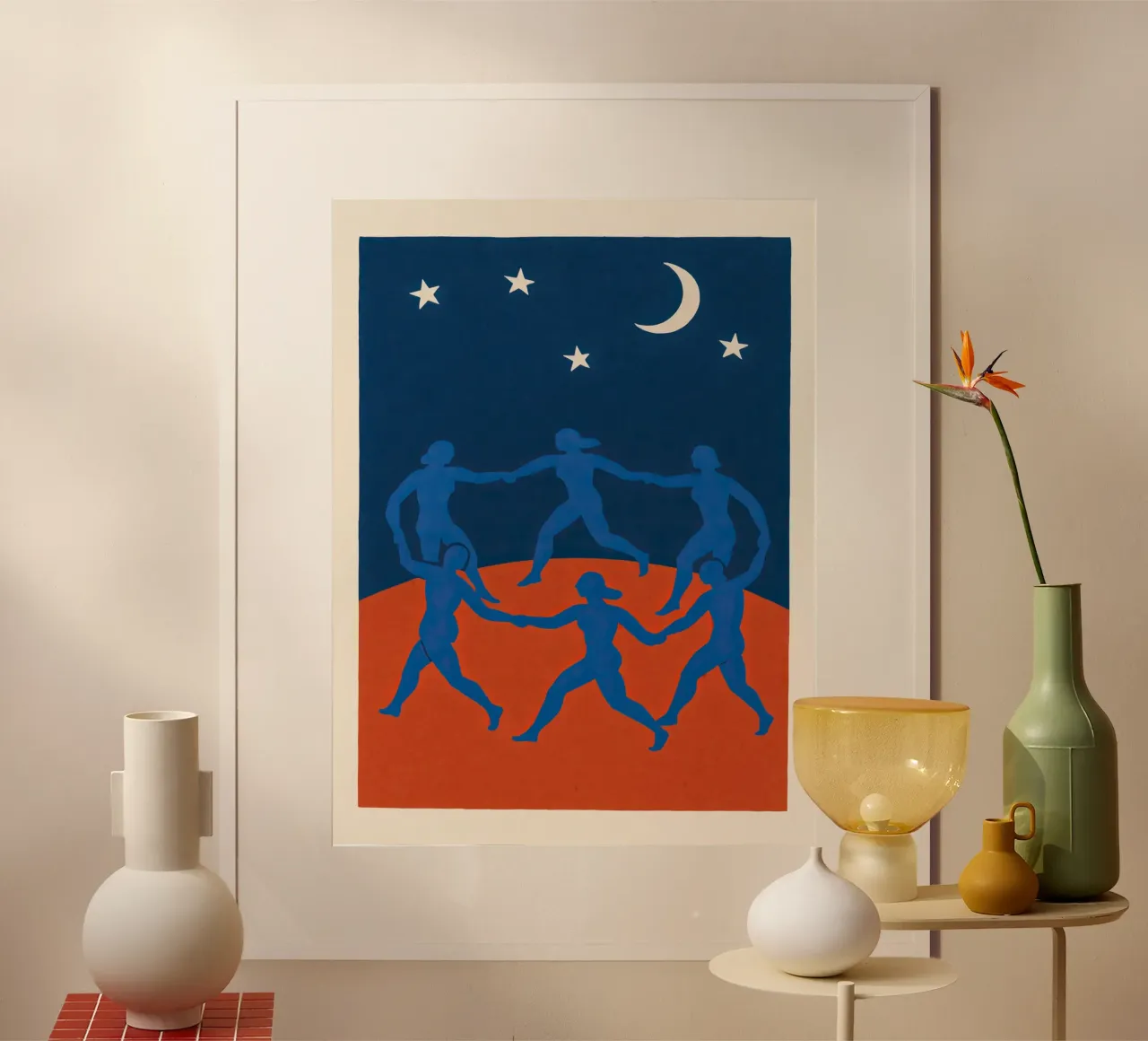 Twilight Dance poster con telaio in plastica da treechild