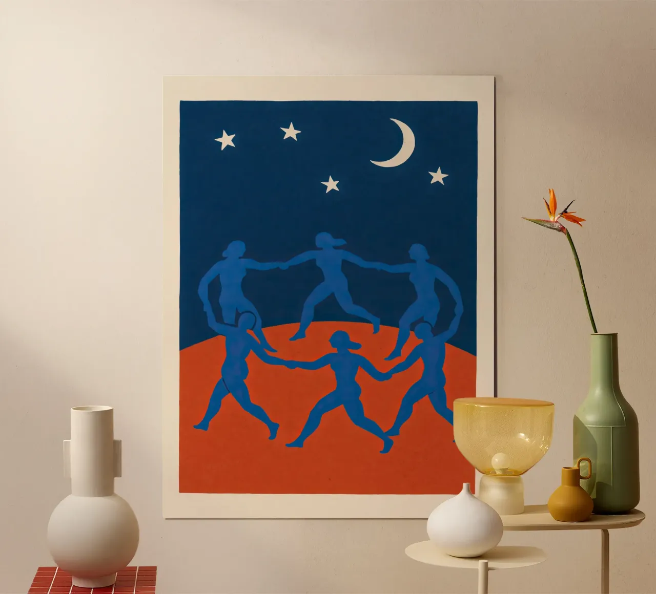 Twilight Dance poster con telaio in plastica da treechild