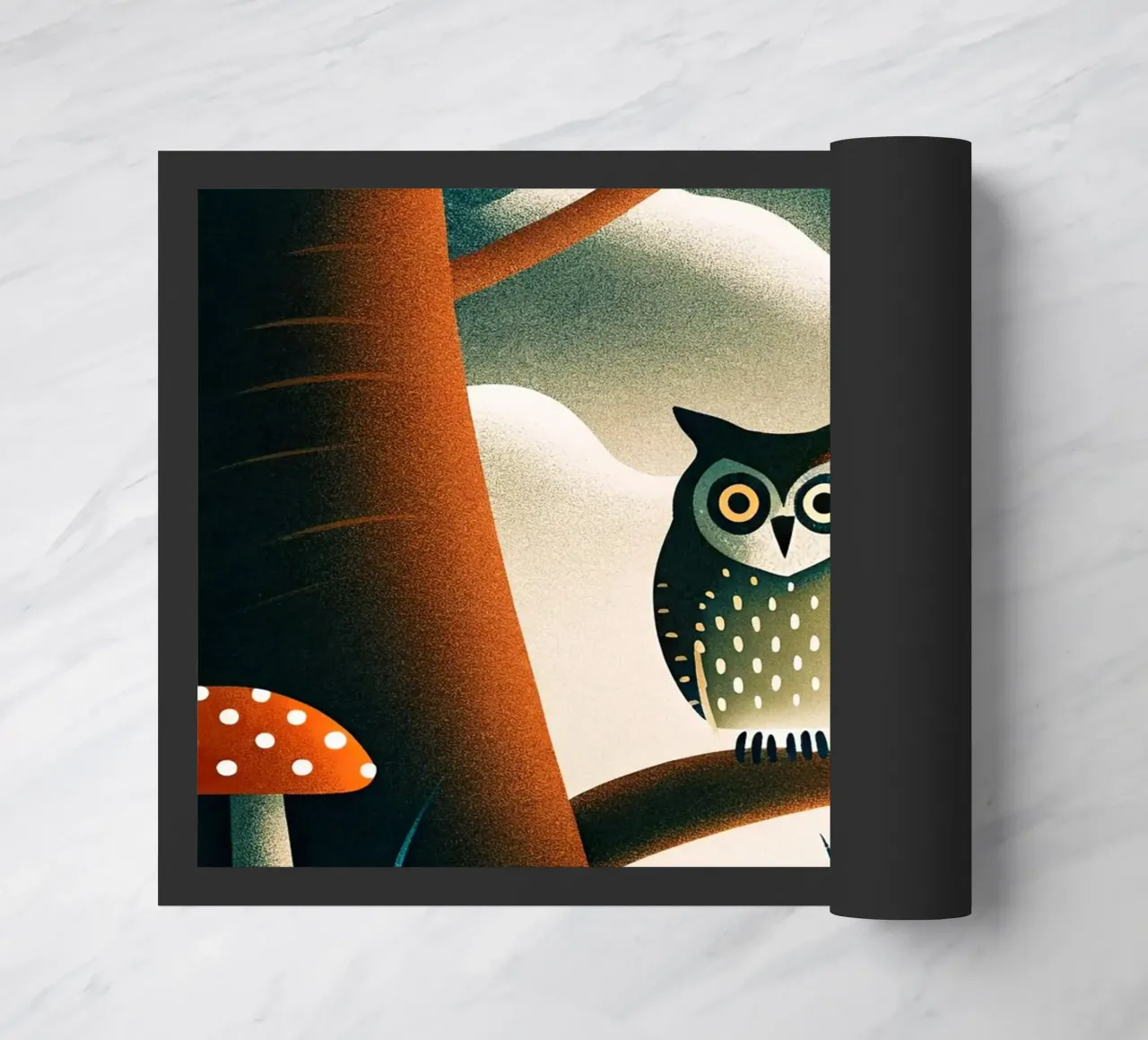 die Eule Fußmatte von 🐹 BABY ART PRINTS