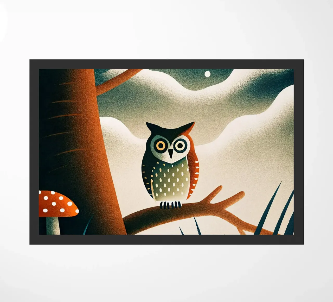 die Eule Fußmatte von 🐹 BABY ART PRINTS