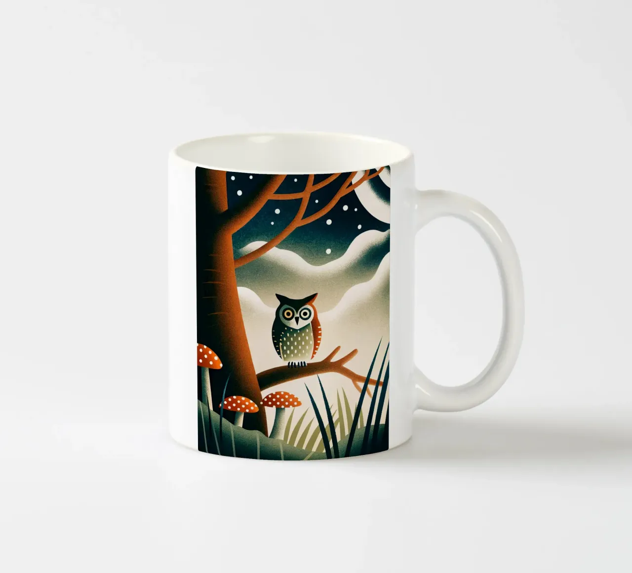 il gufo tazza in ceramica da BABY ART PRINTS
