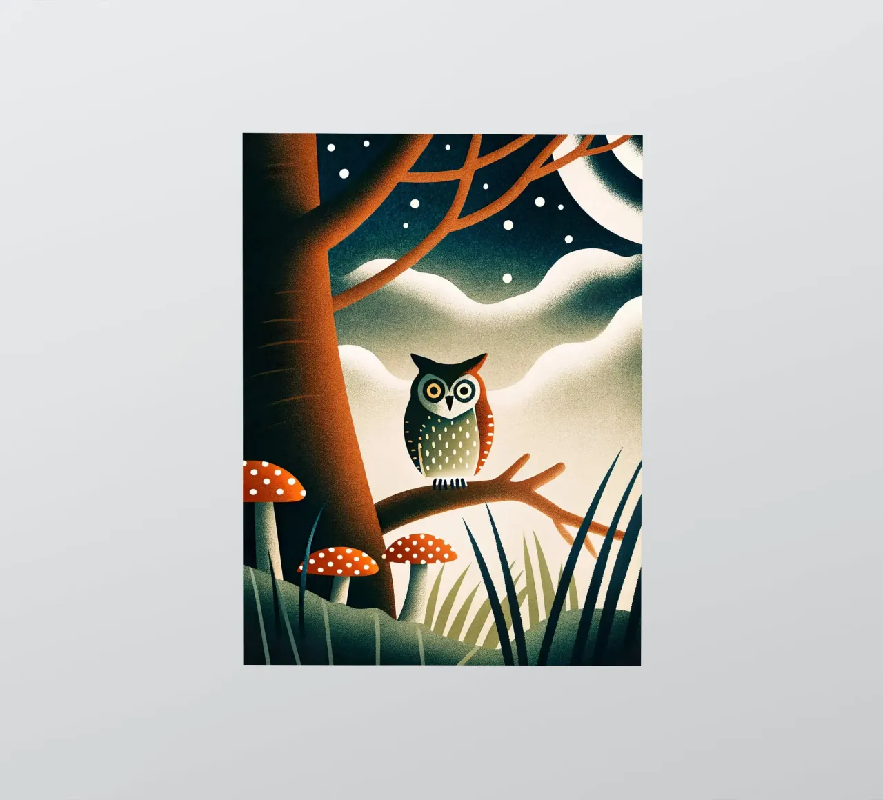 die Eule Sticker von 🐹 BABY ART PRINTS