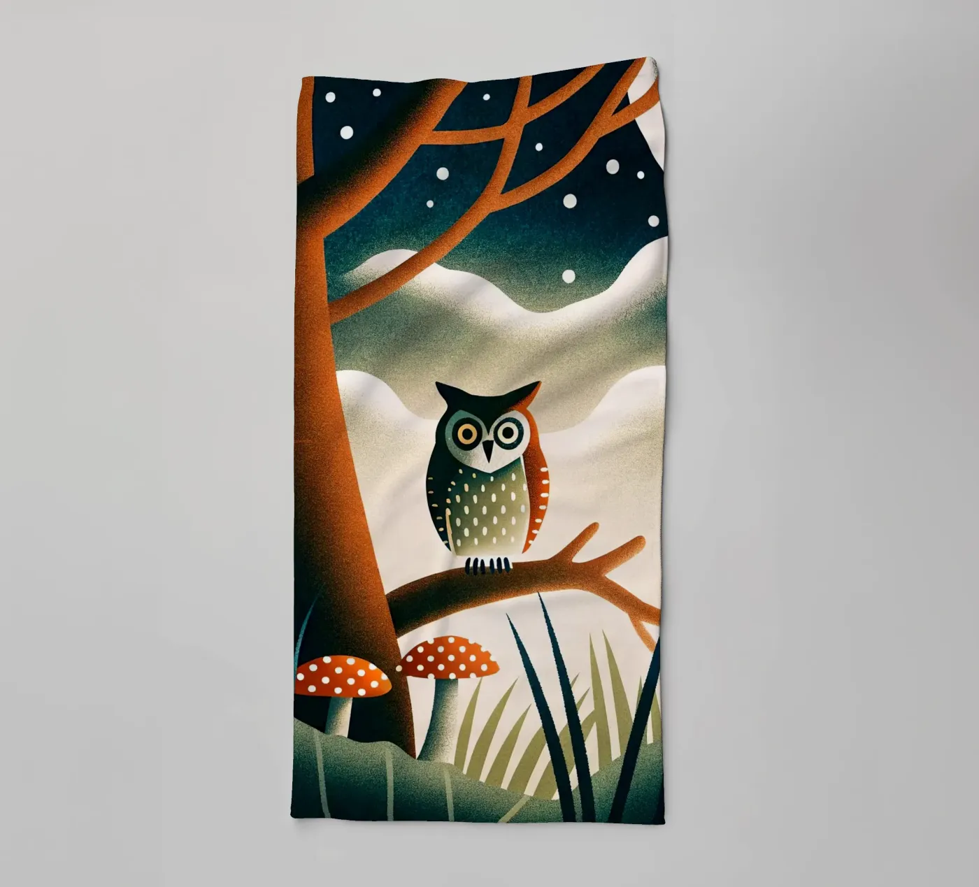 the owl Handtuch von 🐹 BABY ART PRINTS