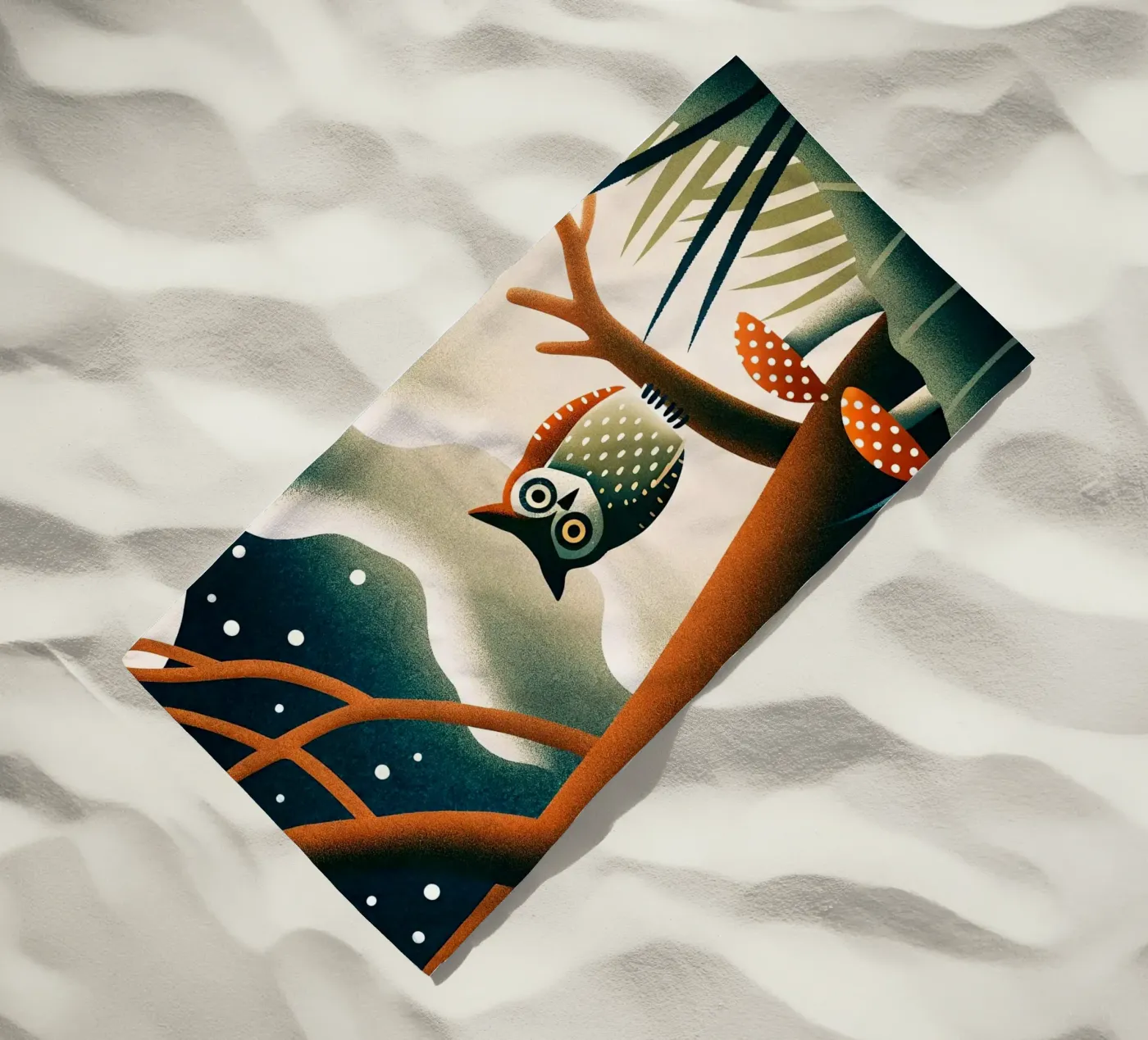 il gufo telo mare da 🐹 BABY ART PRINTS