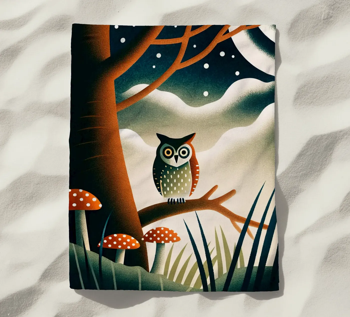 il gufo telo mare da 🐹 BABY ART PRINTS