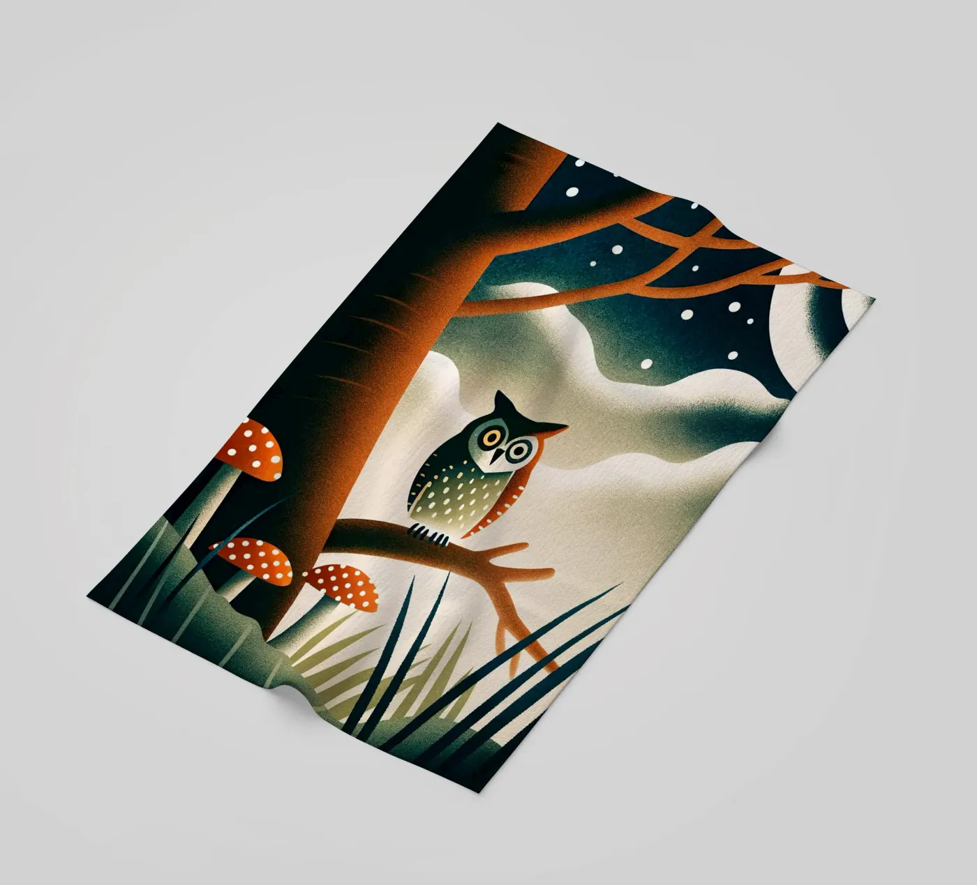 il gufo telo mare da 🐹 BABY ART PRINTS