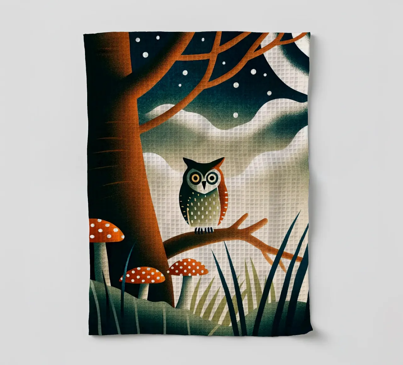 die Eule Geschirrtuch von 🐹 BABY ART PRINTS