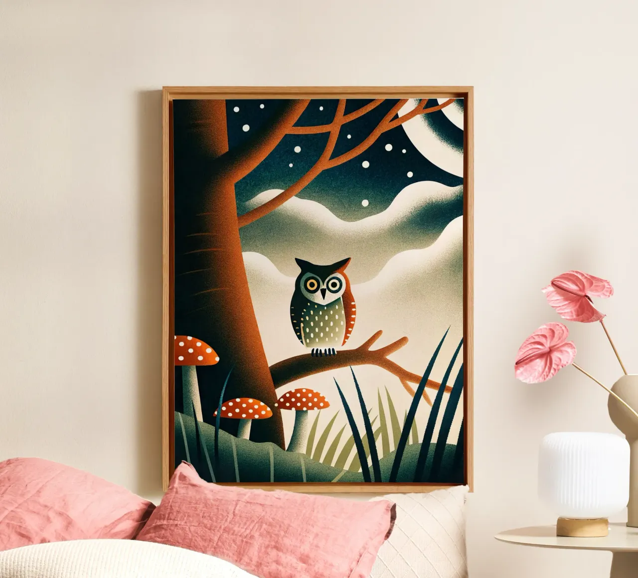 die Eule Leinwand von 🐹 BABY ART PRINTS