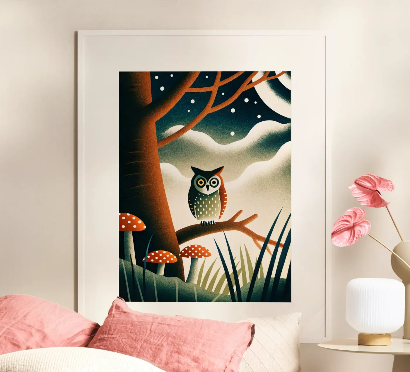 de uil poster van 🐹 BABY ART PRINTS