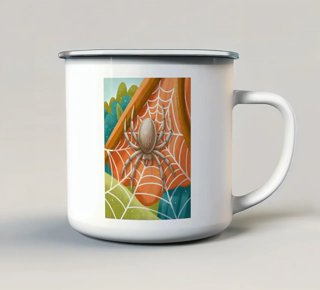 Il ragnetto tazza in smalto da BABY ART PRINTS