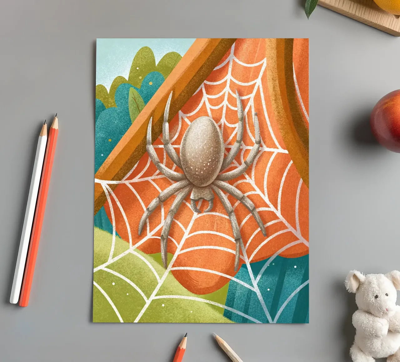 Die kleine Spinne Stickerbogen von 🐹 BABY ART PRINTS