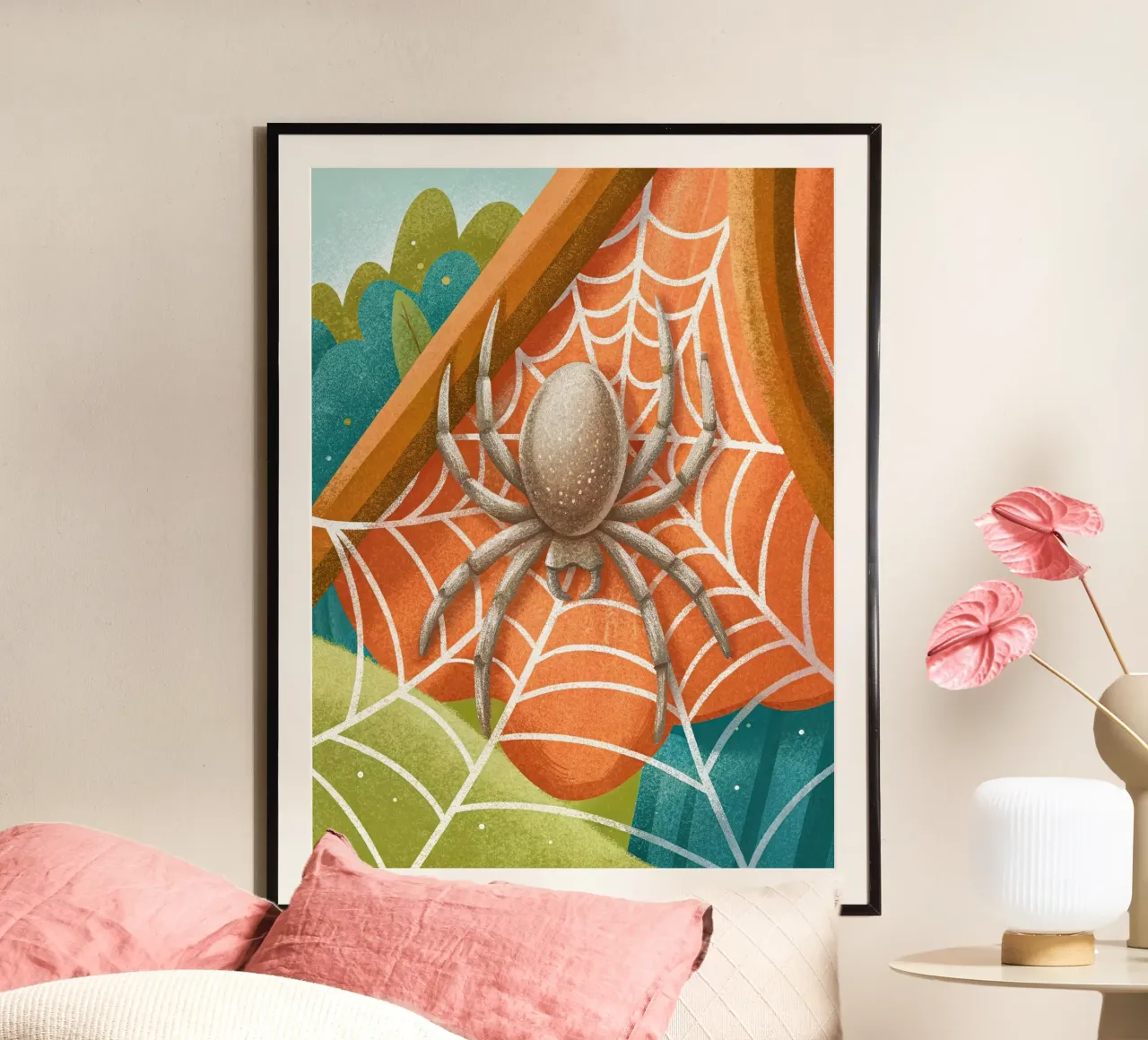 Il ragnetto poster con telaio in alluminio da 🐹 BABY ART PRINTS