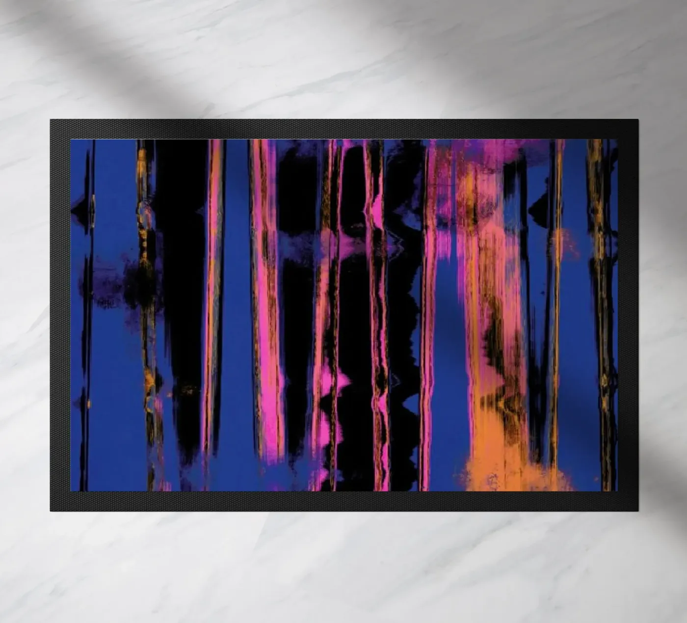 Time Machine Blue Fußmatte von treechild