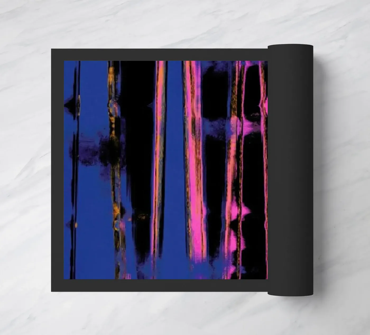 Time Machine Blue Fußmatte von treechild