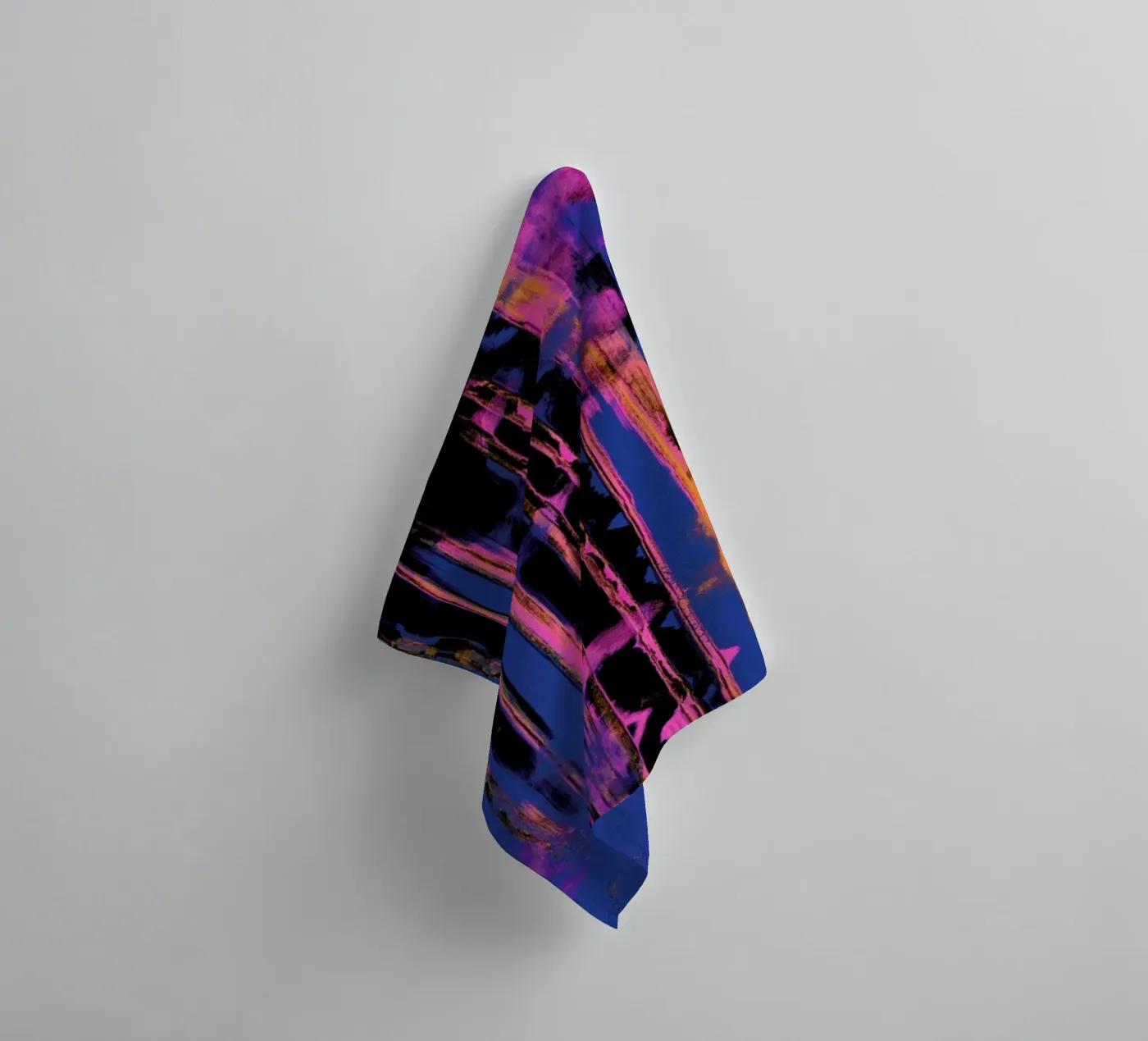 Time Machine Blue towel by treechild