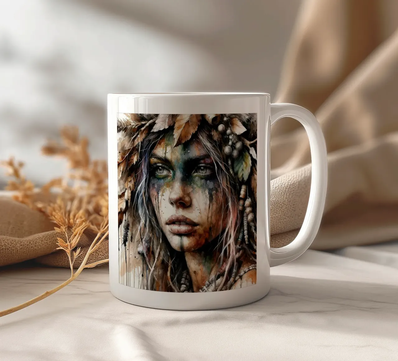 Druido potente tazza in ceramica da Chromatic Fusion Studio