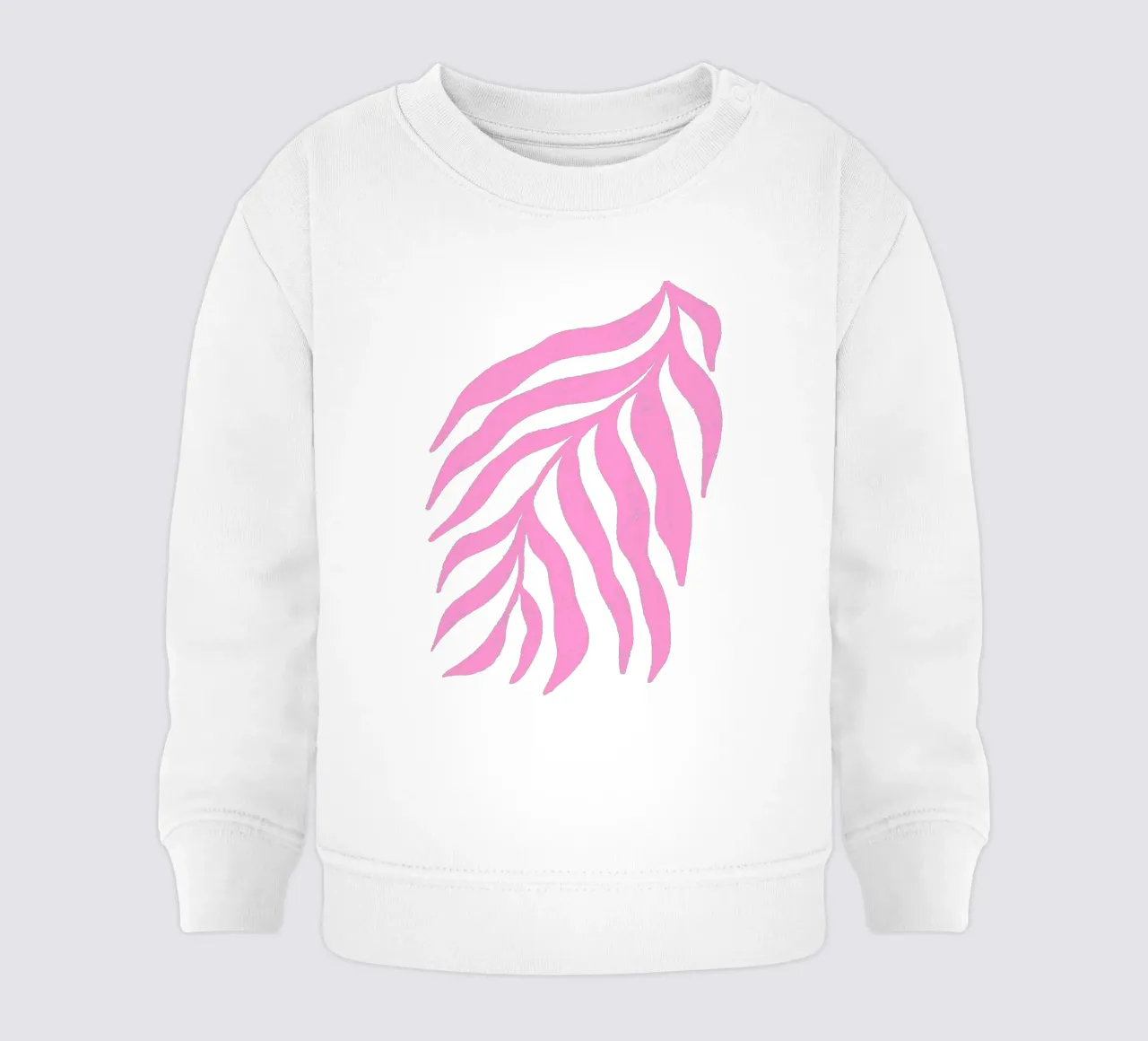 Silhouette rosa Ramo strutturato 3 felpa neonato da Wackapacka