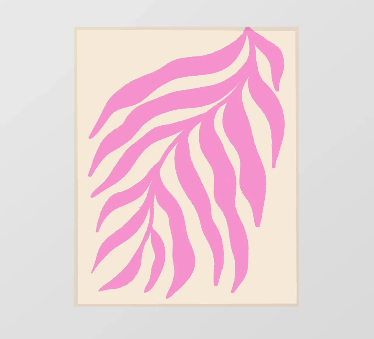 Silhouette rosa Ramo strutturato 3 telo in pvc da Wackapacka