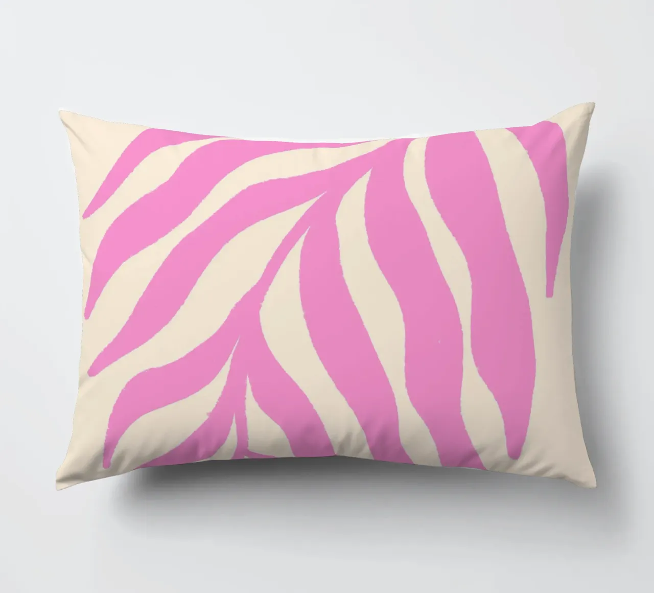 Pink Silhouette Textured Branch 3 decorative cushion by Wackapacka