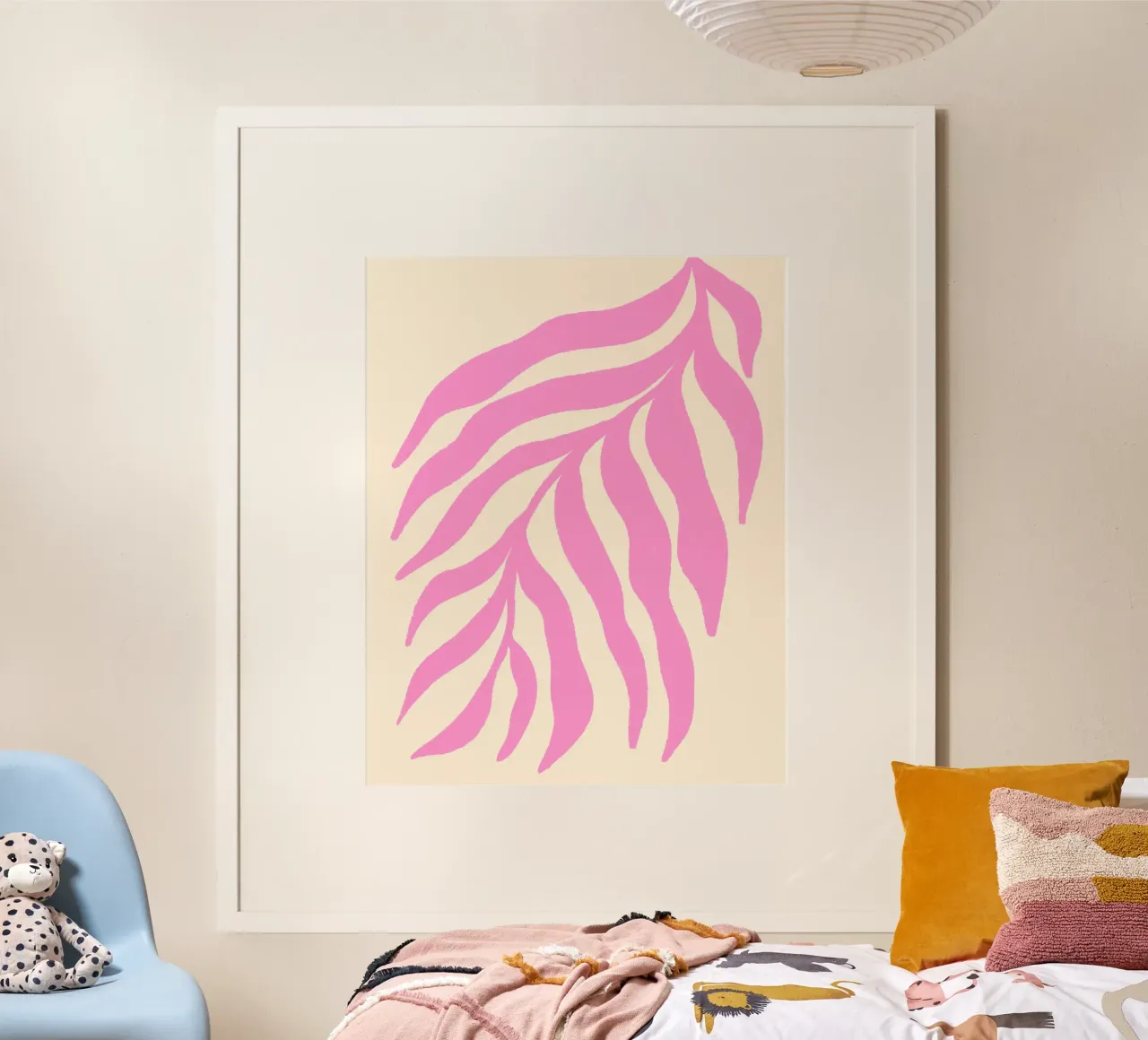 Rosa Silhouette Texturierter Zweig 3 Hahnemühle von Wackapacka