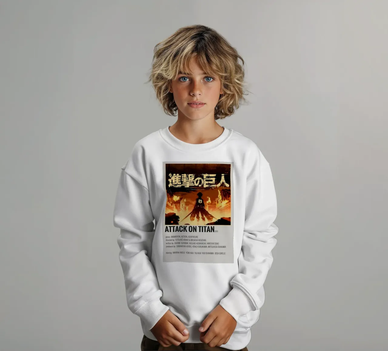 ATTACK ON TITAN 2013 felpa bambino da Totoya
