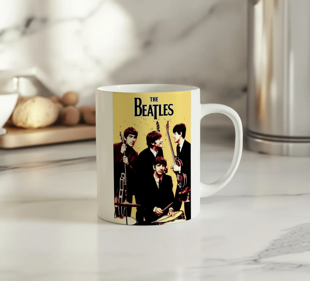 Legend of The Beatles ceramic mug by neonartroom
