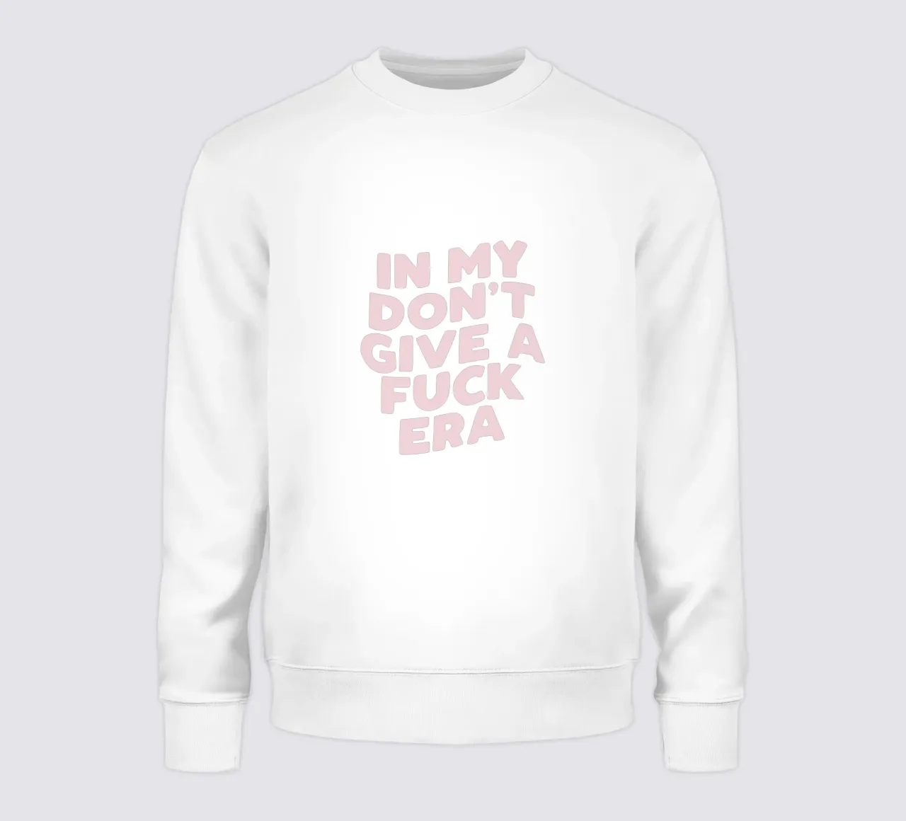 En mi No me importa una mierda Era Tipografía Imprimir en rosa azul sudadera de THE MOTIVATED TYPE
