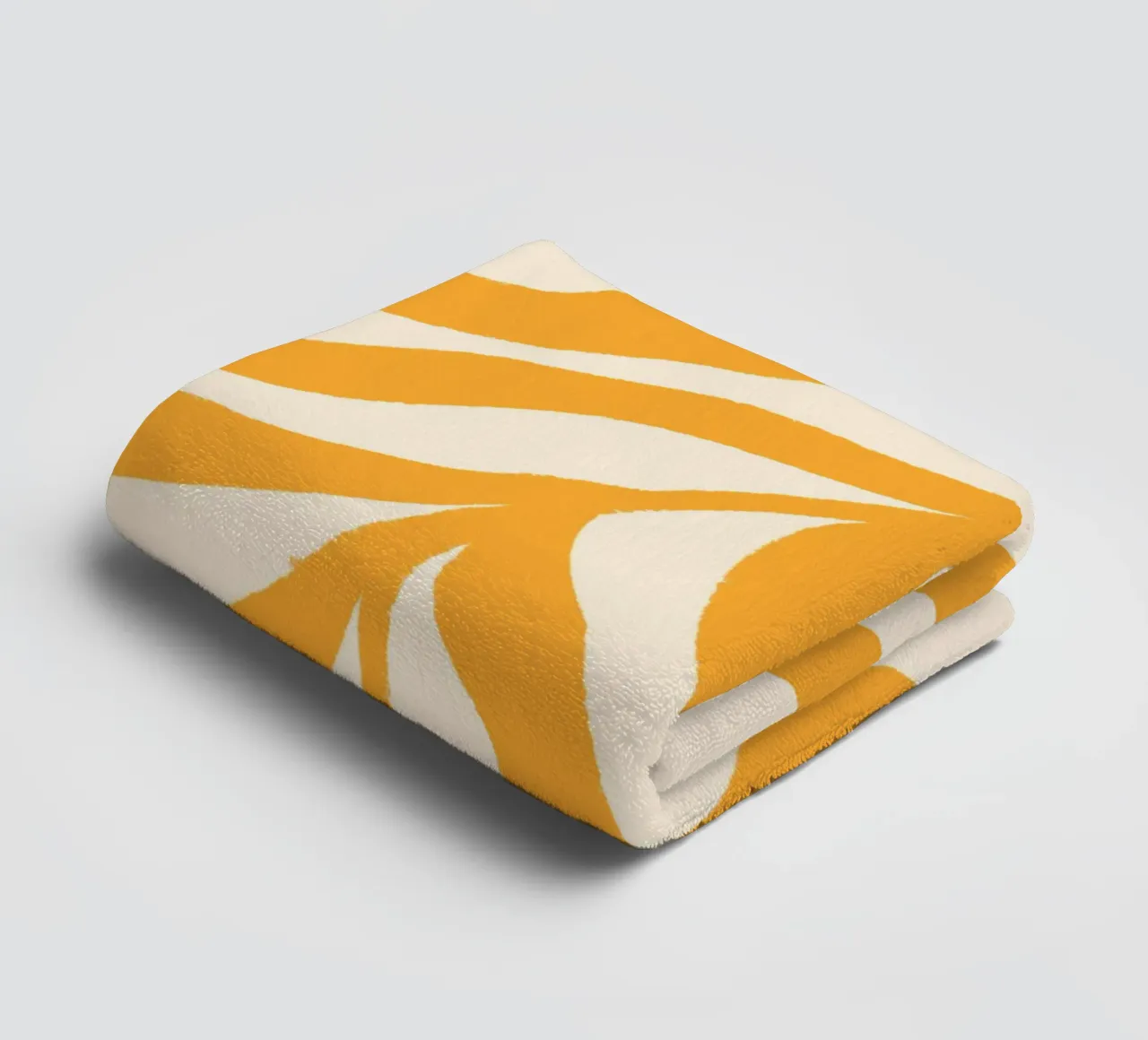 Silhouette jaune Branche texturée 3 serviette de bain de Wackapacka