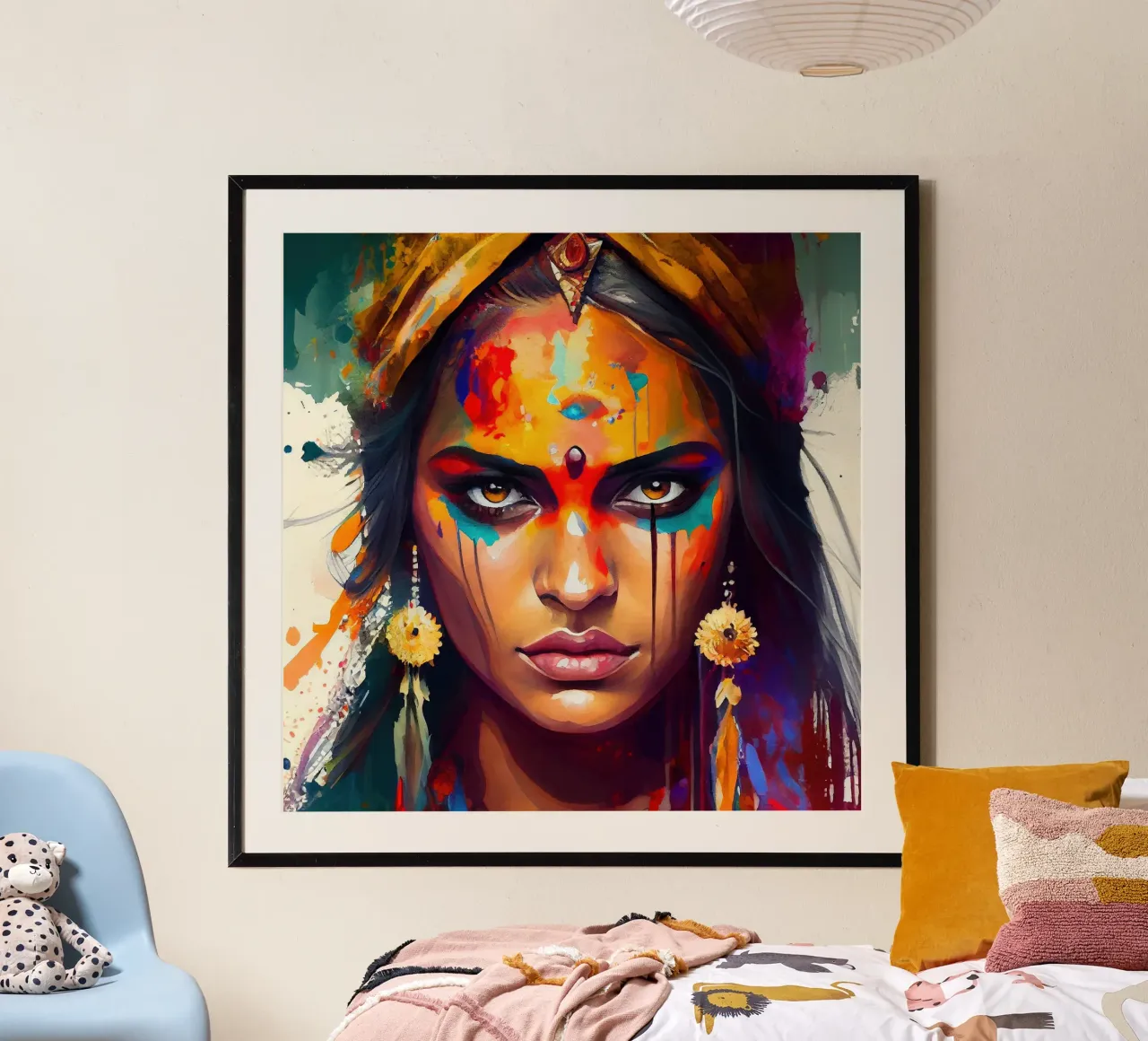 Poderosa mujer hindú poster de Chromatic Fusion Studio