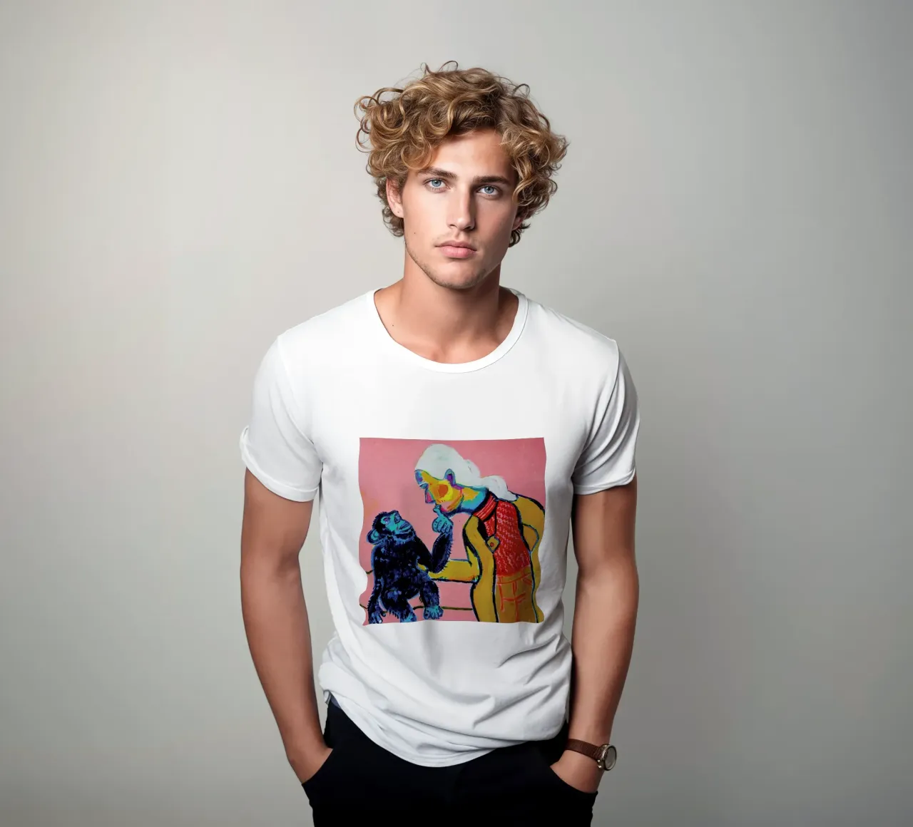 Jane Goodall 2 t-shirt by Blanca Nuñez Pozuelo