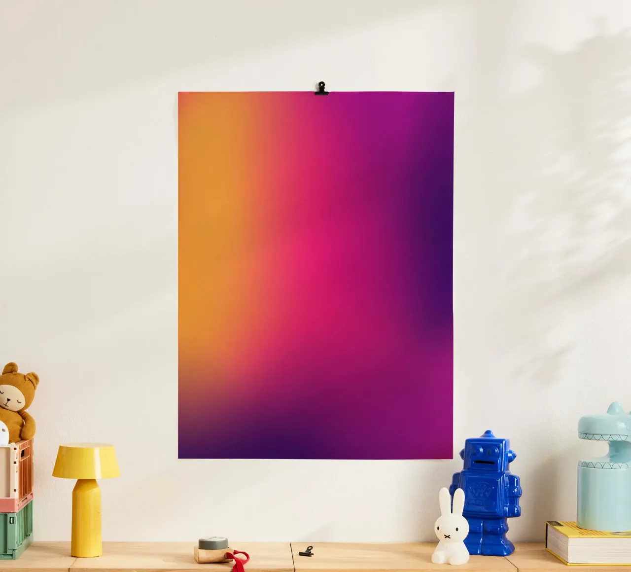 Metamorfosi - Vivida beatitudine poster con telaio in legno da Petra Lang