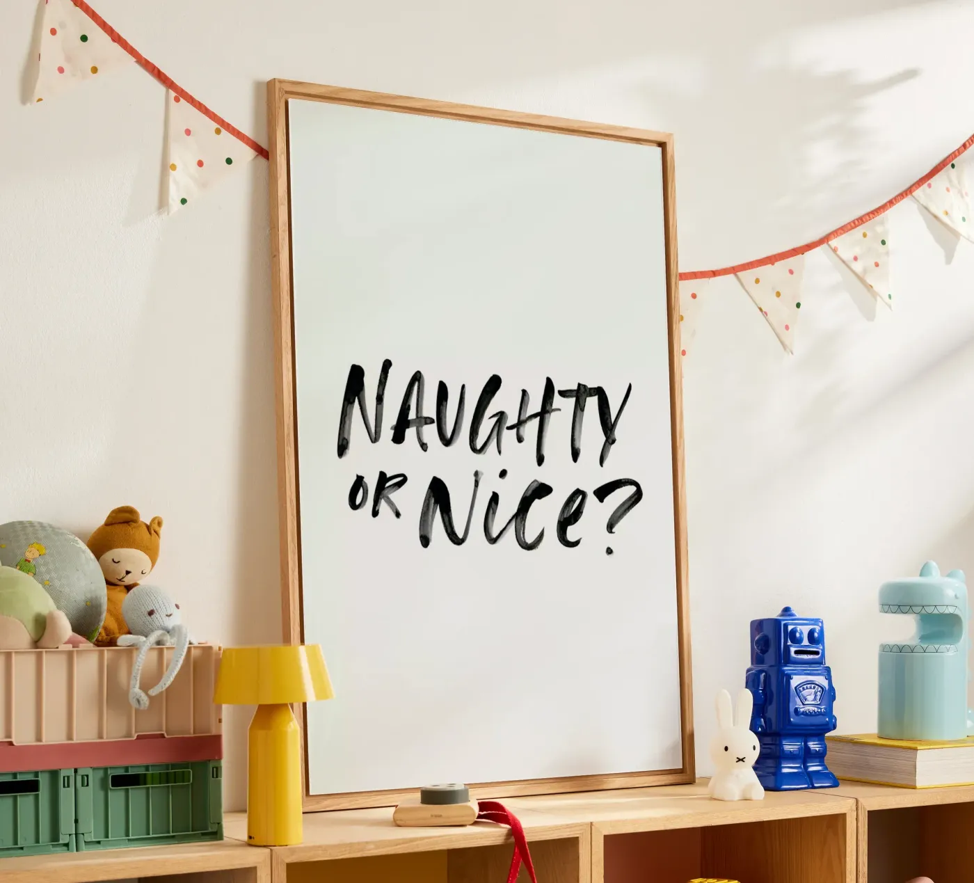 Naughty or Nice acrylic glass by daylight design studio
