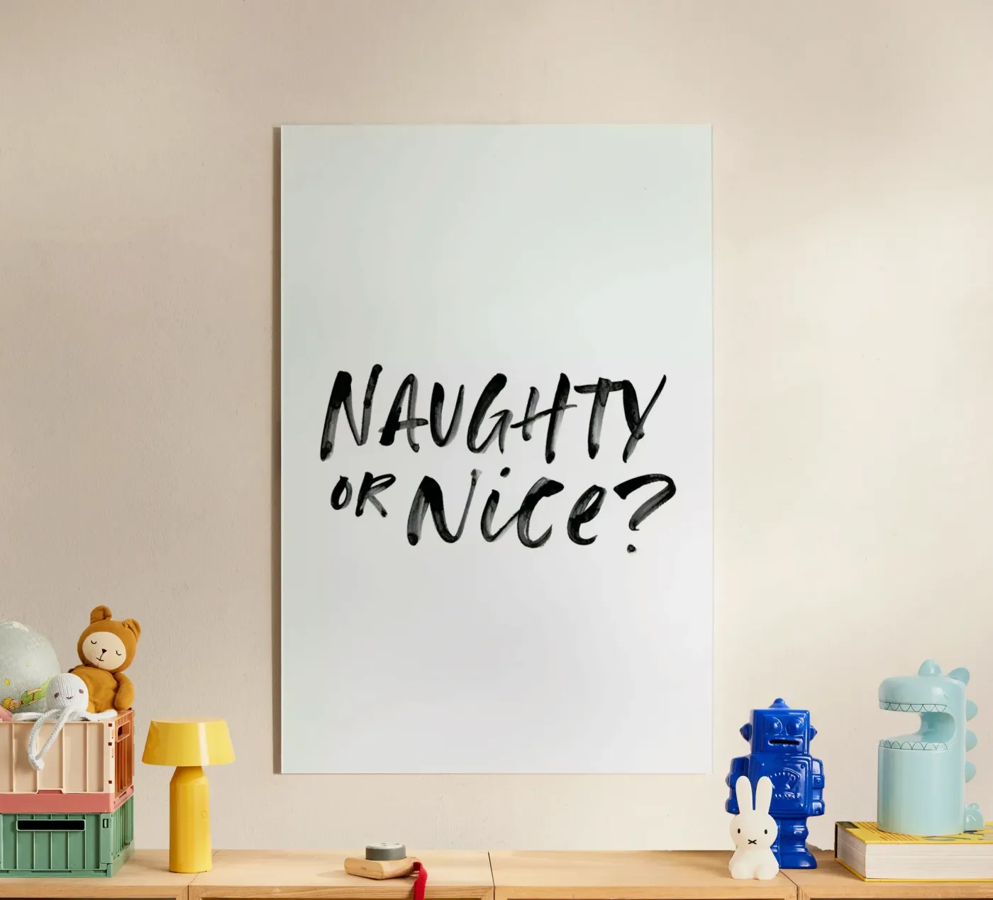 Naughty or Nice acrylic glass by daylight design studio