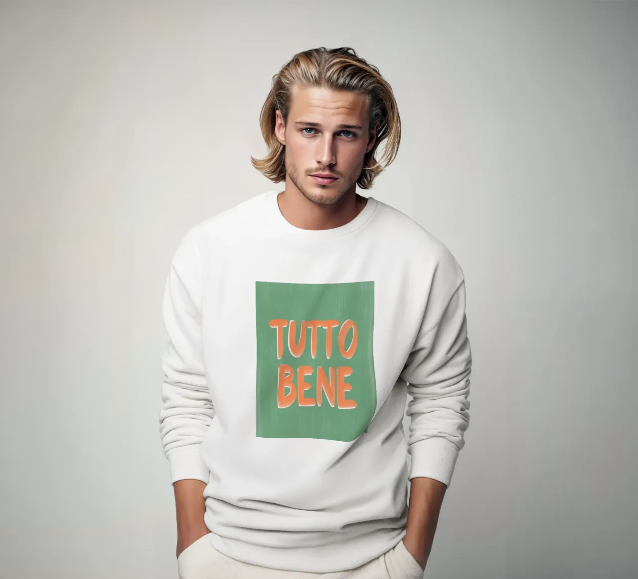 Allemaal goede, positieve vibraties sweatshirt van Carinaprint